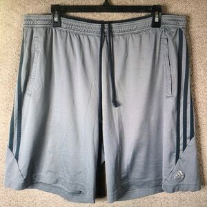 Adidas Men’s Light Gray Athletic Shorts